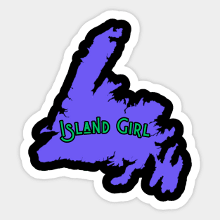 Newfoundland Girl T-Shirt Island Girl T-Shirt Sticker